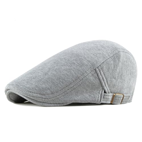 Image of Quanhaigou Men's Cotton Flat Ivy Gatsby Newsboy Driving Hat Adjustable Irish Cabbie Ivy Driving Hunting Cap