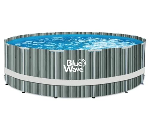 Blue Wave Aspen 15FT X 48IN Round Above Ground Swimming Pool Package with Cover