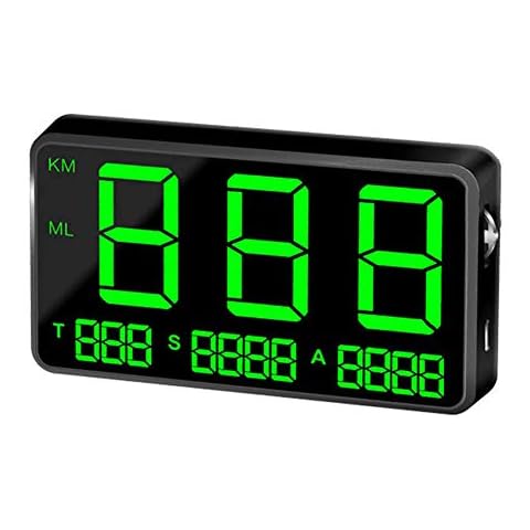 Dogggy Large Screen 4.5 Universal Car Hud Head-up Display Digital GPS Speedometer Car Speed Indicator Over Speed Alarm System Universal Bike Motorcycle Truck Car Cover