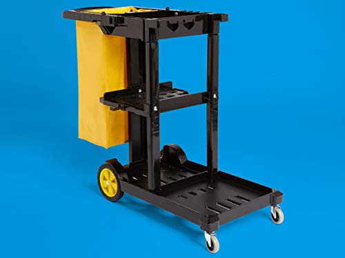 Reinigungswagen von AmazonCommercial mit Reißverschlusstasche