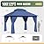 AOXUN Outdoor Gazebo for Patio 10x12, Metal Frame Canopy with Double Roofs, Heavy Duty Party Tent and Shelter with Mosquito Netting and Privacy Screen for Backyard, Lawn, Garden, Deck