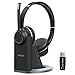 Produktbild Mpow HC5 Pro Headset Bluetooth, kabelloses Headset pc mit Ladestation, mit USB-Adapter, Bluetooth Kopfhörer mit Dual CVC 8.0- Geräuschunterdrückung-Mikrofon Mobiltelefon, Büro, Callcenter, Skype