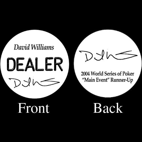 tmg David Williams Professional Collector's Dealer Button - Includes Bonus Poker Button Set!