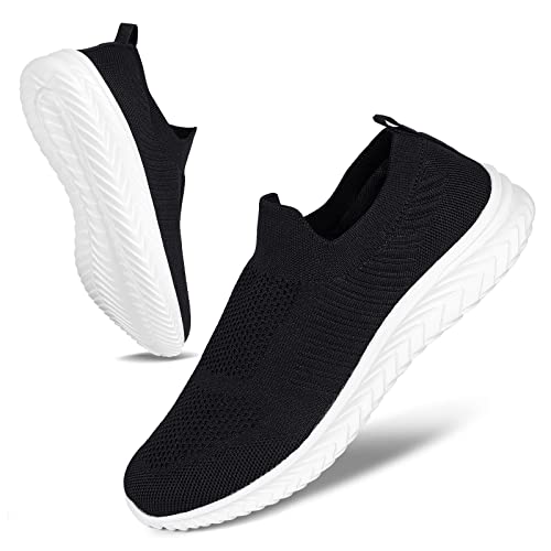 Image of JIAFO Mens Shoes Walking Shoes for Men Mens Slip On Shoes Sneakers for Men, Casual Athletic Running, Lightweight Breathable Mesh Knit