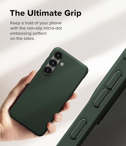 Image of Ringke Onyx Compatible with Samsung Galaxy S25 Plus Case Cover Rugged Flexible Durable Anti-Slip TPU Protection Shockproof S25 Plus Back Cover - Dark Green