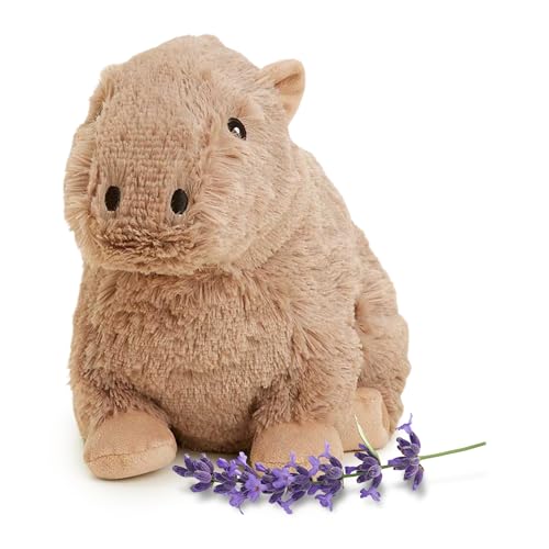 Image of warmies Microwavable & Weighted Stuffed Animals, Capybara - Heated Stuffed Animal Plushie for Warmth & Comfort - Cute Soft Plush Toys for Adults & Children (Boys, Girls, Babies & Toddlers)