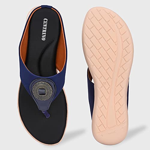 Image of Centrino Women Thong Sandals & Comfortable Ortho Care Sandal For Ladies | Fashion Wear Sandal & Chappal | Soft Cushioned for More comfort (2854)