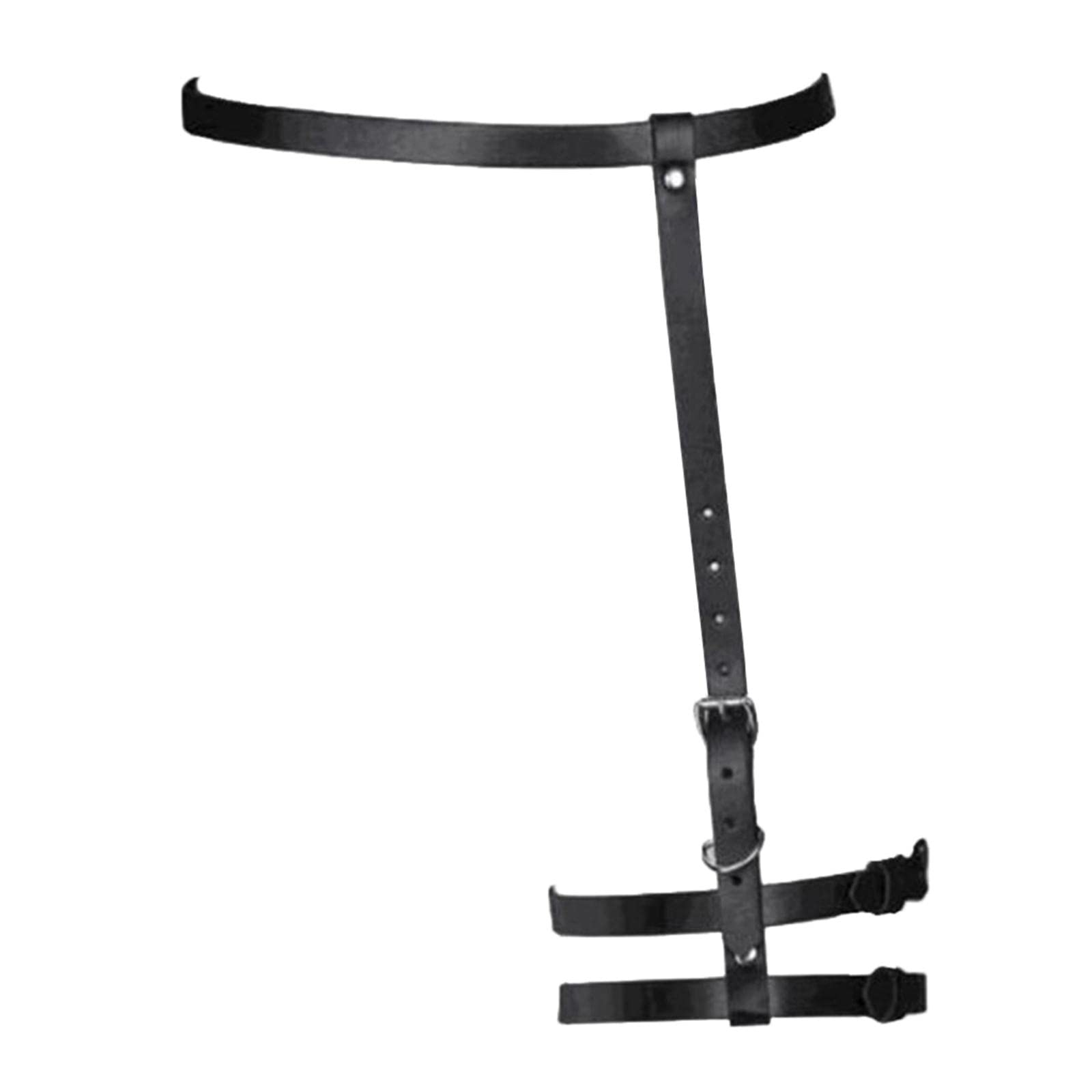 ELBME Women y Leather Harness Garter Belt Adjustable Waist Leg Belt Black Clothing, Shoes & Accessories | Womens Clothing | Intimates & Sleep | Garter Belts-image-13