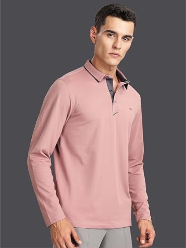 Image of STELLERS Men's Full Sleeve Polo T-Shirt | Premium Cotton | streatchable | Enzyme bio Washed | Feather Touch Feel | Sustainable