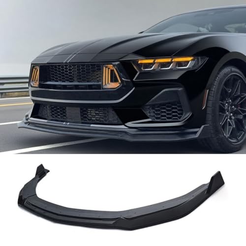 Equipped With Handling Package - Missing Front Splitter During PDI - 2021 Ford Mustang Mach 1 5 KINAUTEX Front Bumper Lip Splitter Spoiler for Ford Mustang 2024 2025 3PCS EcoBoost GT (Gloss Black)