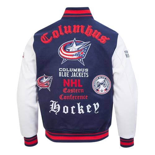 Image of Pro Standard Mens NHL Old English Varsity Jacket