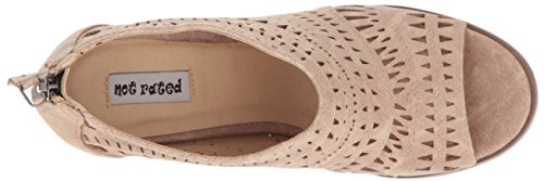 Not Rated Women's Groove Thang Ankle Bootie, Cream, 7.5 M Us #TOP4