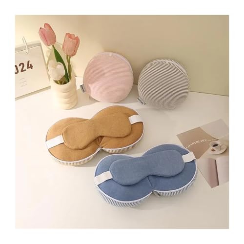 Almohada de cuello ajustable y máscara para dormir miniatura 3