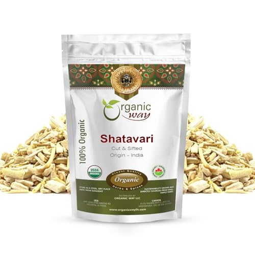 Organic Way Dried Shatavari Cut & Sifted (2 Oz)