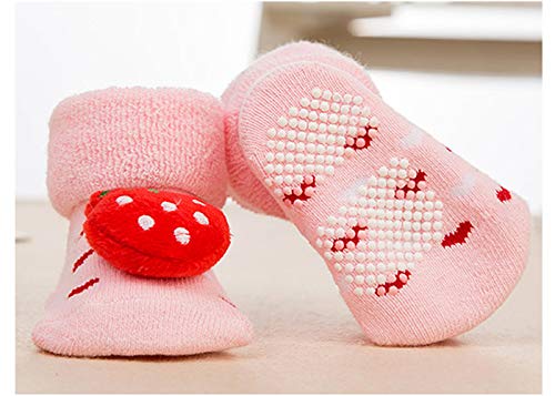 Z-Chen Set van 6 antislipsokken voor baby's met 3D-diermotieven - Image 5