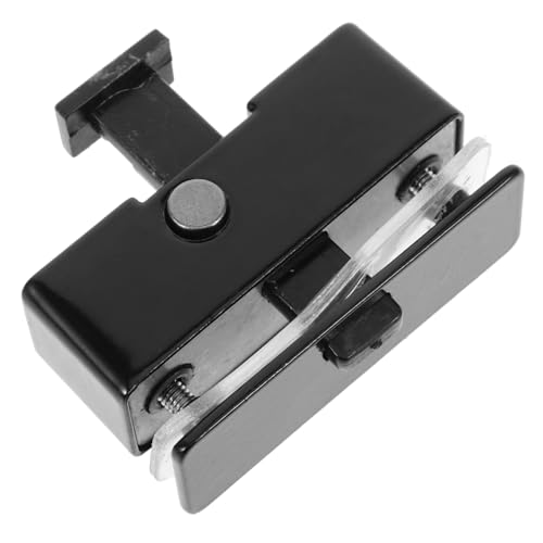 Loigohon 内部ドアラッチ 亜鉛合金製 ? 滑りやすいスライドボルト 耐久性のあるキャビネットロック 窓や食器棚に適用 (ブラック)