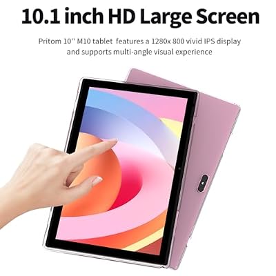 Android 14 Tablet, 10 inch Tablets with Case, 8GB RAM+64GB ROM/1TB Expandable, 1.8Ghz Quad-core Processor, 1280*800 IPS HD Tablet, 2MP+8MP Dual Camera, 6000mAH Battery, 2.4G/5G Wifi 6 BT 5.0 Tab