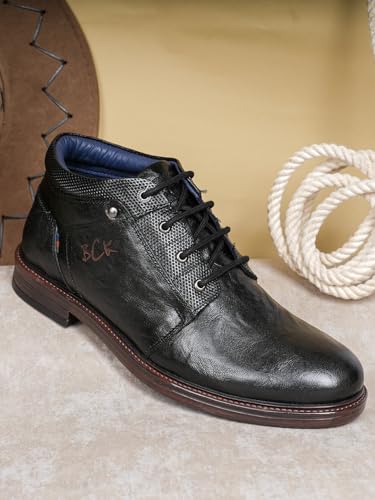 Image of Buckaroo HARKAN Full Grain Natural Leather Casual Boots for Men