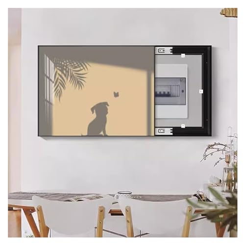 Boîtier de protection de compteur électrique vertical en bois pour tableau de bureau