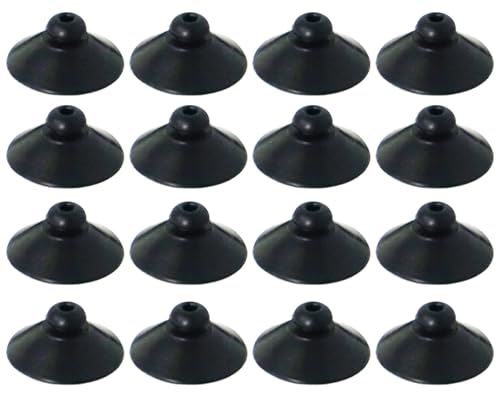 Image of 16Pcs Black Rubber Aquarium Suction Cups, Fish Tank Accessories for Pump, Line, Aeration Setup