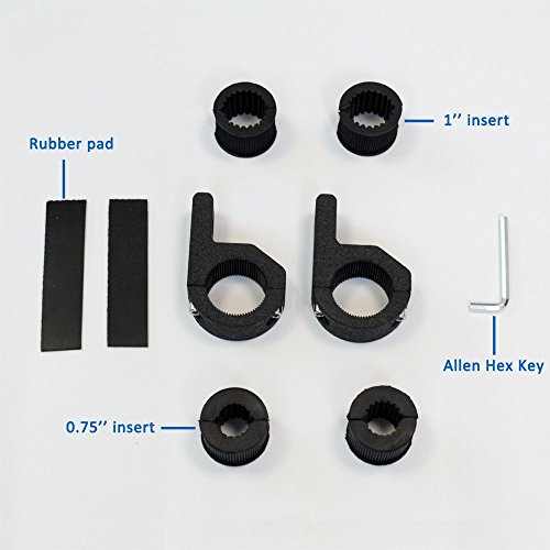 Handster Work Light Mounting Clamps 0.75’’/ 1’’/ 1.2’’ Universal Tube Mounting Brackets, Motorcycle Atv Utv Truck Roof Rack Roll Cage Mounts(2 Pcs) #TOP2