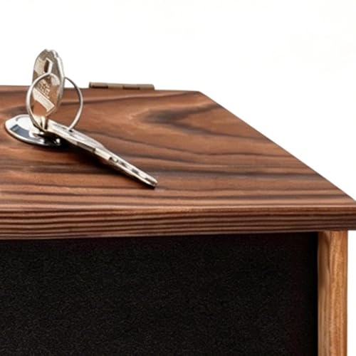 Boîte à suggestions avec fente coffret de dons en bois pour bureau et employés - 8