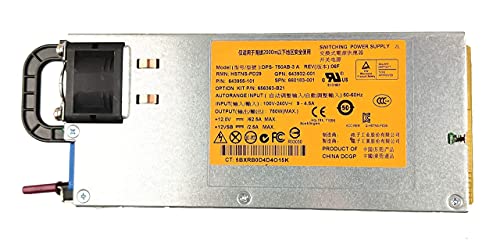 ZHAWULEEFB Replacement 750W Switching for HP Gen8 Series Compatible Part Number 643932-001 643955-201 660183-001 643955-101 656363-B21 HSTNS-PL29 HSTNS-PD29 DPS-750AB-3 A