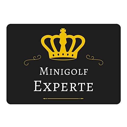 Preisvergleich Produktbild Mousepad Minigolf Experte schwarz