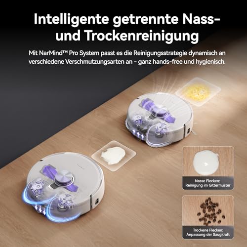 NARWAL Freo Z10 Ultra Saugroboter mit Wischfunktion, 18.000 Pa Saugleistung, Dynamische Moppausdehnung, Tangle-Free System… – Ansicht 4