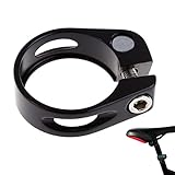 🚲【Compatibilidad】: Abrazadera para tija de sillín de bicicleta accesorios especialmente diseñados para ciclismo aptos para todo tipo de bicicletas (bicicleta de montaña, carretera, bicicleta plegable). Comprueba el tamaño de la tija del sillín: la abrazadera de 31,8 mm es compatible con la tija del sillín de 27,2 mm a 28,6 mm (tubo del sillín del cuadro de 30,2 mm a 32,1 mm)