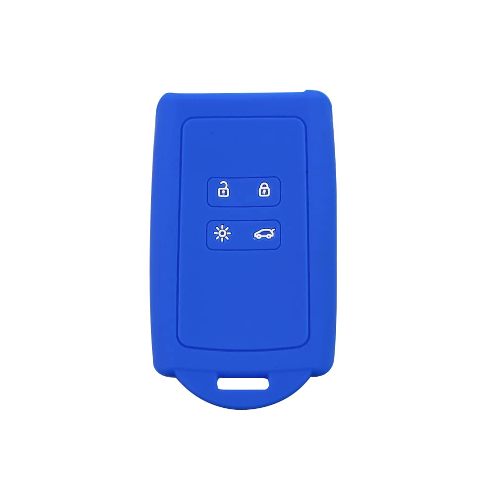 Custodia Portachiavi Auto In PU Pelle Con Linea Gialla Per Renault Clio, Scenic, Megane, Captur, Twingo E Altri. Coprikey Con Portachiavi In Metallo