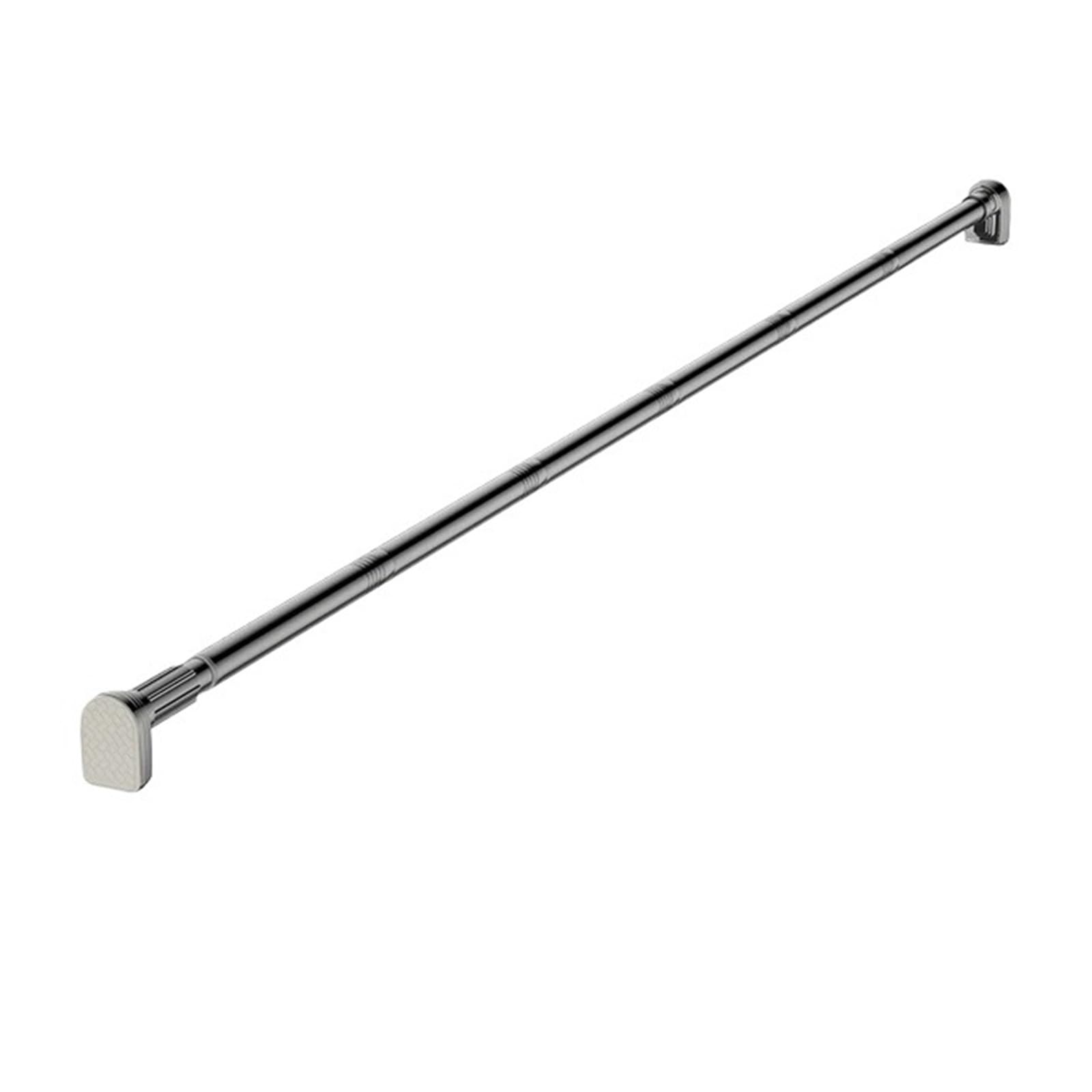 Closet rod Adjustable Stainless Steel Shower Curtain Rod Clothes Drying Rack No-Drill Telescopic Pole(Silvery220-235CM)