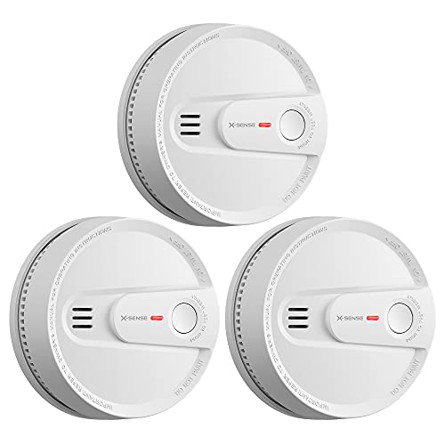 X-Sense Smoke Alarm, 10-Year Lithium Battery Life Fire Alarm with LED Indicator, SD2L0AX, 3-Pack Standalone Model SD2L0AX 3-Pack