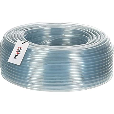 STEIGNER Manguera técnica de PVC transparente para sustancias alimenticias, gasolina, aceites y productos químicos ligeros Cover