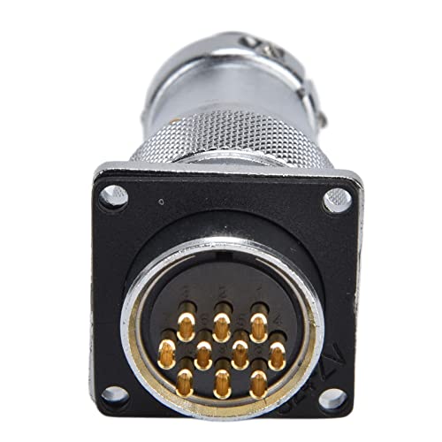 Conector de enchufe aviación WS24 500V 10 núcleos zinc miniatura 6