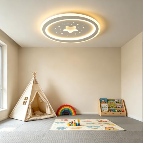 Lámpara de techo de estrella para evitar reflejos molestos en el cuarto 3