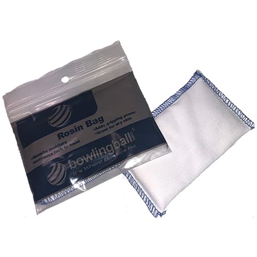 bowlingball.com Perfect Grip Rosin Bag (1) - Absorbs Moisture Increases Tack & Grip for Consistent Release - Reusable Bowling Accessory Resealable Pouch