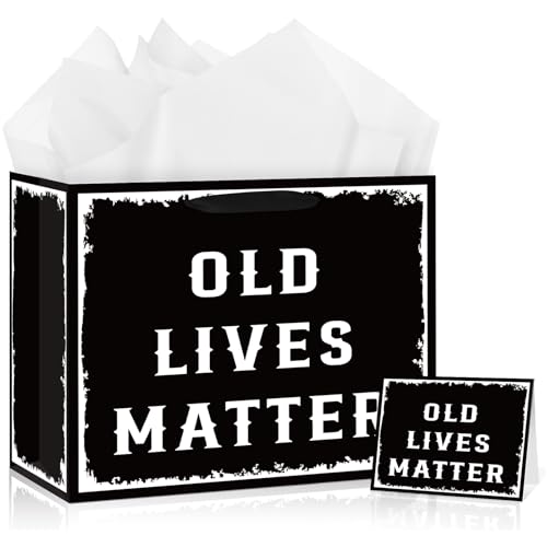 Bolsa de regalo Black Old Lives Matter LUUFILx textil lavable para empaque resistente
