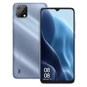 Blackview A55 Telephone Portable Pas Cher 4G (3Go+16Go/SD-128Go, Écran 6.52″HD+ 5G WIFI, 4780mAh, 2,0GHz Processeur, 8MP+5MP, Dual SIM) Smartphone Android 11, 3 Card Slots/Face ID/GPS/2Ans de Garantie