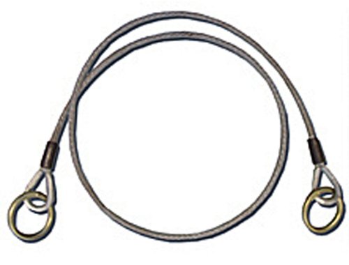 Image of Guardian Fall Protection 10420 3-Foot Galvanized Cable Choker Anchor with 3-Inch O-Ring and Snaphook Ends