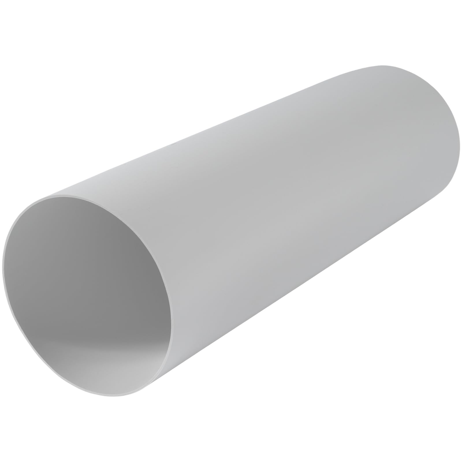 4" Inch Round Straight Plastic Ventilation Duct - 12" Inch Long Rigid Ducting Vent - Replacement Pipe, Extension, Fresh Air Circulation - Through-Wall Vent Duct, Straight Plastic Pipe for HVAC Ducting