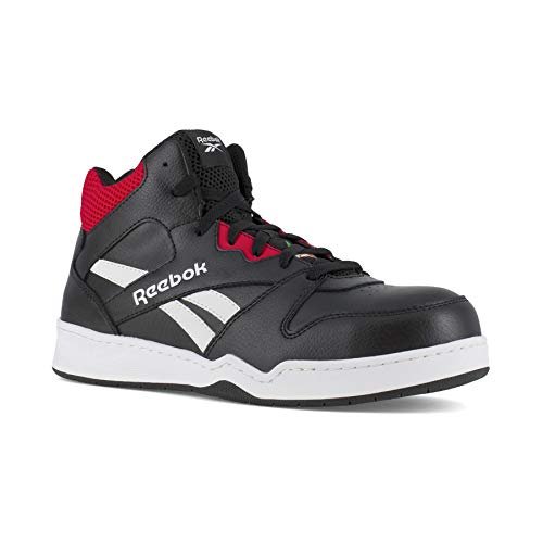 Reebok Men's Rb4132 Bb4500 Safety High Top Composite Toe Work Sneaker Black and Red Industrial & Construction Boot