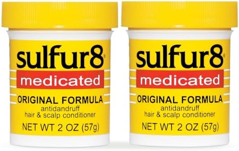 SULFUR8 Medicated Anti-Dandruff Hair & Scalp Conditioner 2 oz – Helps Control Dandruff, Soothes Itchy Scalp & Moisturizes Hair with Refreshing Clean Fragrance, For All Hair Types (Pack of 2)
