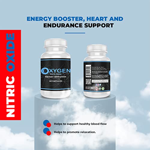 Image of Qei Oxygen (Nitric Oxide) - L-Citrulline a Key Ingredient - Detoxes - Supports Blood Circulation