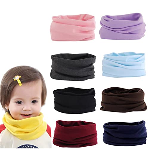 Baby Boys Girls Scarf Solid Color Neck Warmer Autumn Winter Warm Neckerchief for Toddler Kids2