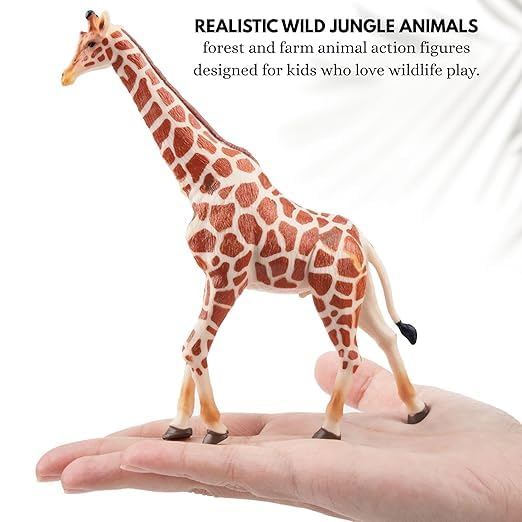 Image of SHAKTISM Farm Animal Toys Set - Realistic Farm Animal Figures for Kids, Educational Playset for Ages 3+ - Durable Plastic Toy Animals for Preschool & Toddler Learning (12041 Animal Kigdom)