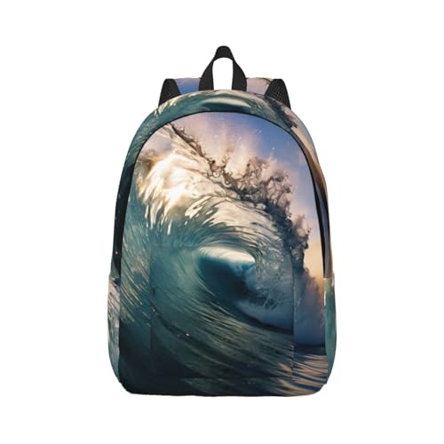 Sac à dos imprimé dessin animé coloré en toile robuste et souple