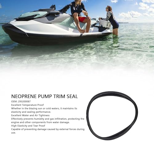 Tnfeeon Neoprene Pump Trim Seal, 293200087 Replacement Direct OEM Fit with Wide Temperature Adaptability and Excellent Tear Proof, for GTX 155 215 260 Limited IS RXP X 255 300 Wake - Image 4