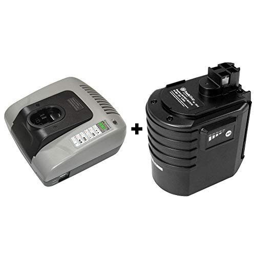 Angebot im Set: Akku Schnellladegerät + Hochleistungs NI-MH 24V 3000mAh Akku für Bosch Bohrhammer 11225VSR GBH24VFR GBH24VRE 0611225703 0611260539, BTI BHE 24VRE, WÜRTH ABH 20 SLE 0702 320 2