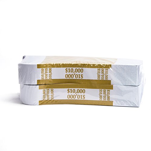 Barred ABA $10,000 Money Band Wrappers (500 Bands)